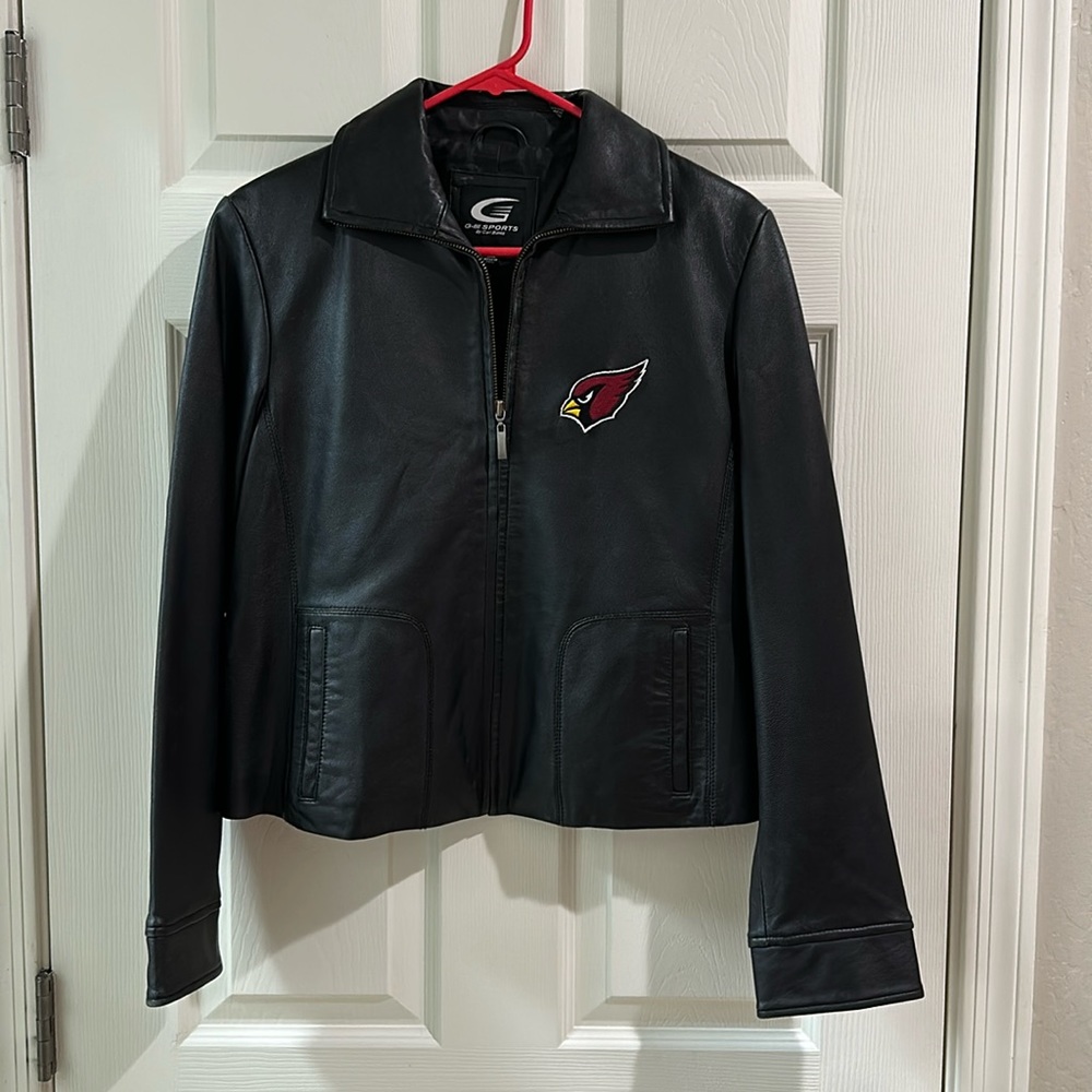 GIII Sports by Carl Banks NFL Arizona Cardinals Women’s Leather Jacket -Size M